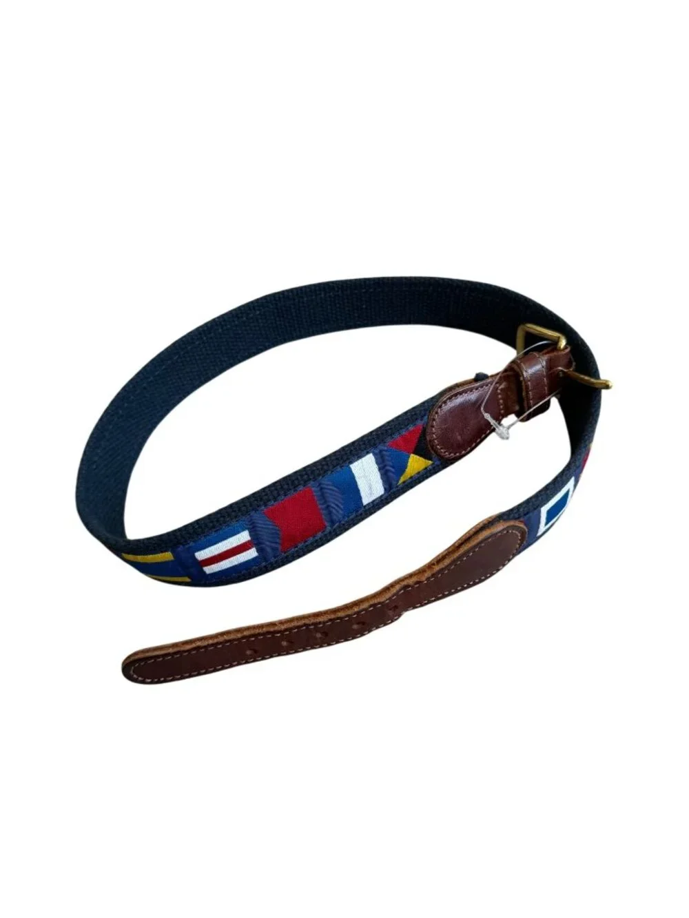 PRESTON Boys Men’s Vintage English Flag Belt Size 26